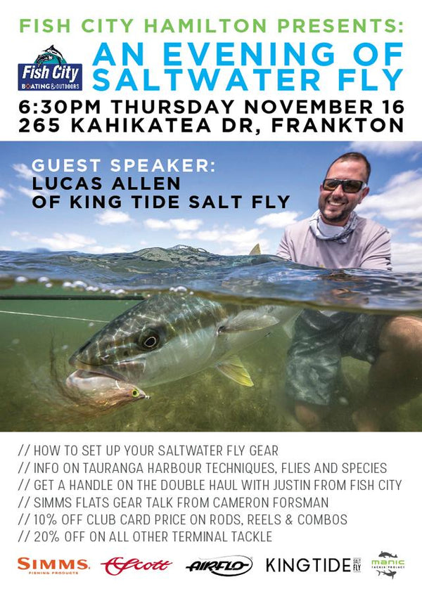 Fish City Hamilton - An Evening of Saltwater Fly Fishing Nov 16th