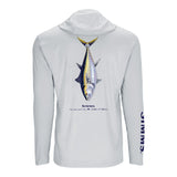 Simms S25 Artist Solartech Hoody | Bluefin Tuna - Light Grey