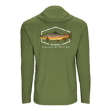Simms S25 Artist Solartech Hoody | Brown Trout - Olive