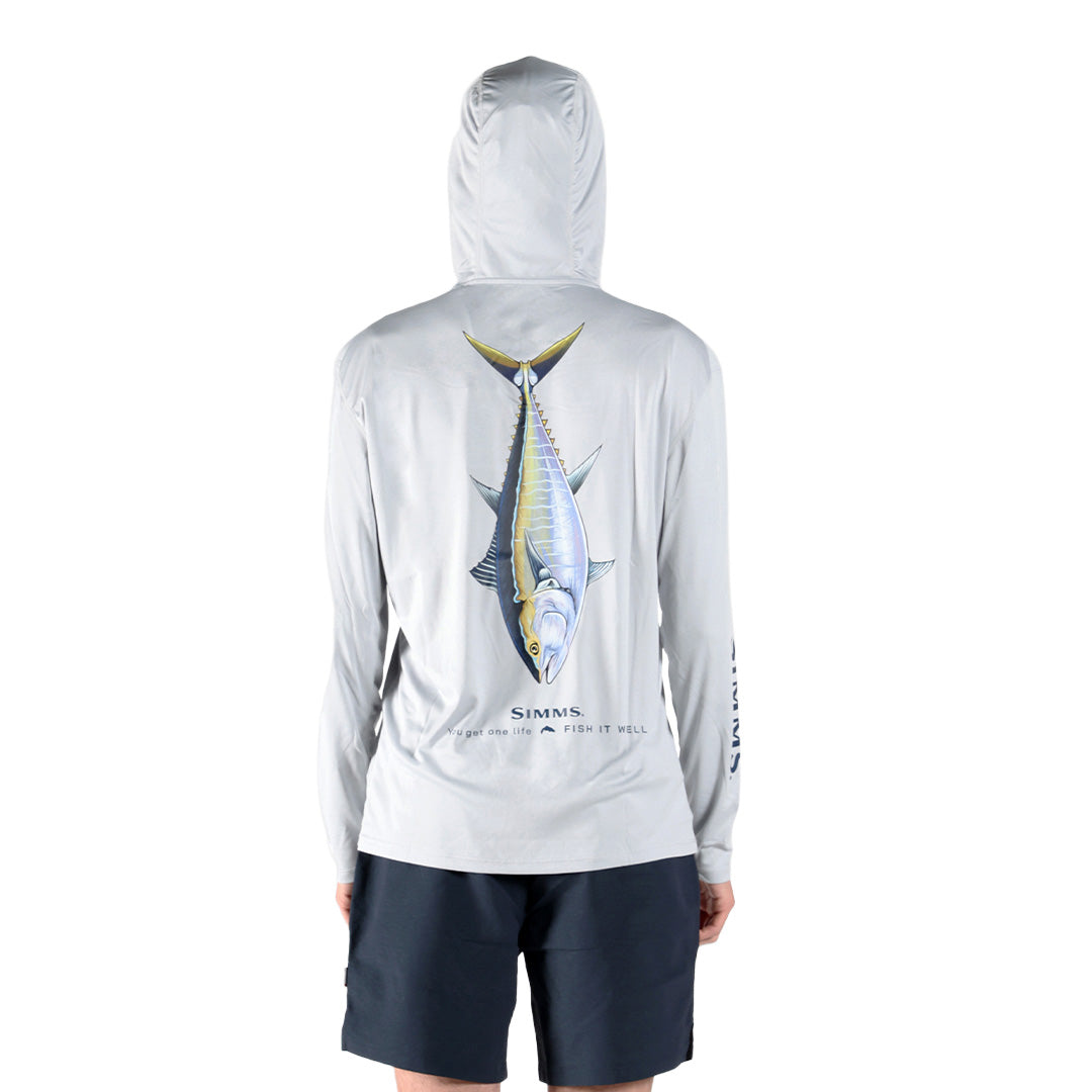 Simms S25 Artist Solartech Hoody | Bluefin Tuna - Light Grey