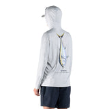 Simms S25 Artist Solartech Hoody | Bluefin Tuna - Light Grey