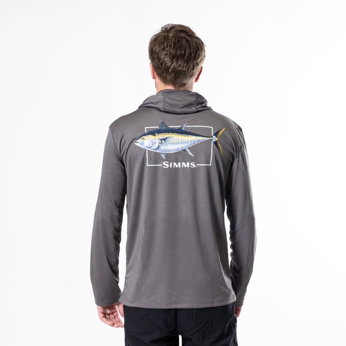 Simms UPF50 Solar Tech Graphic Hoody | Bluefin Tuna