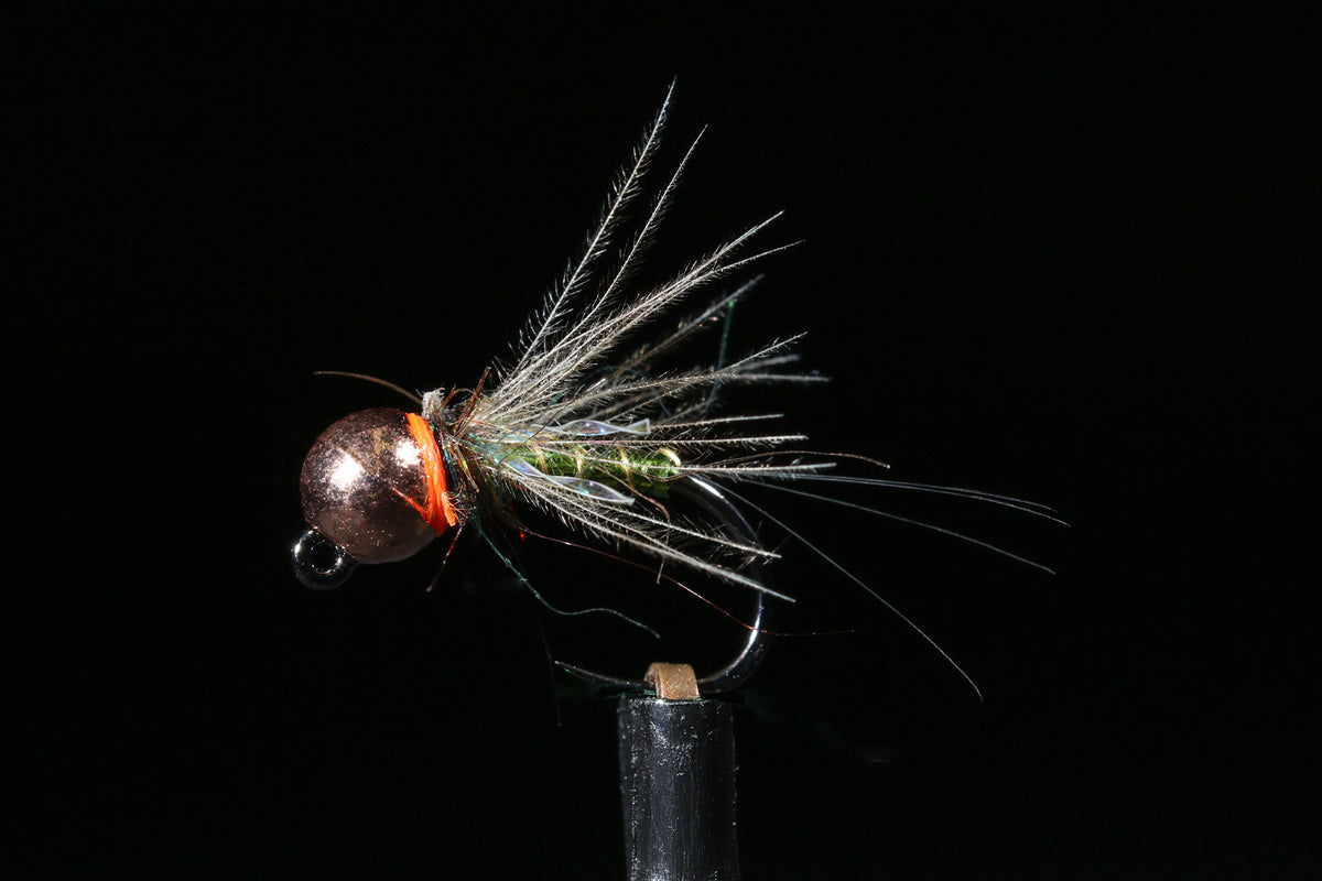 Copper TB Sparkle Jig Fishing Fly | Manic Fly Collection