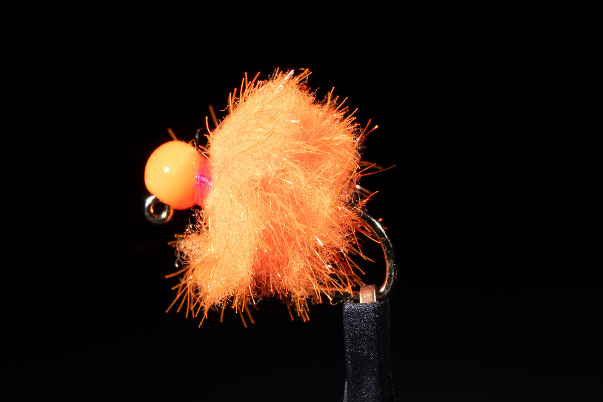 Jig Fritz Egg Safety Orange Fishing Fly | Manic Fly Collection