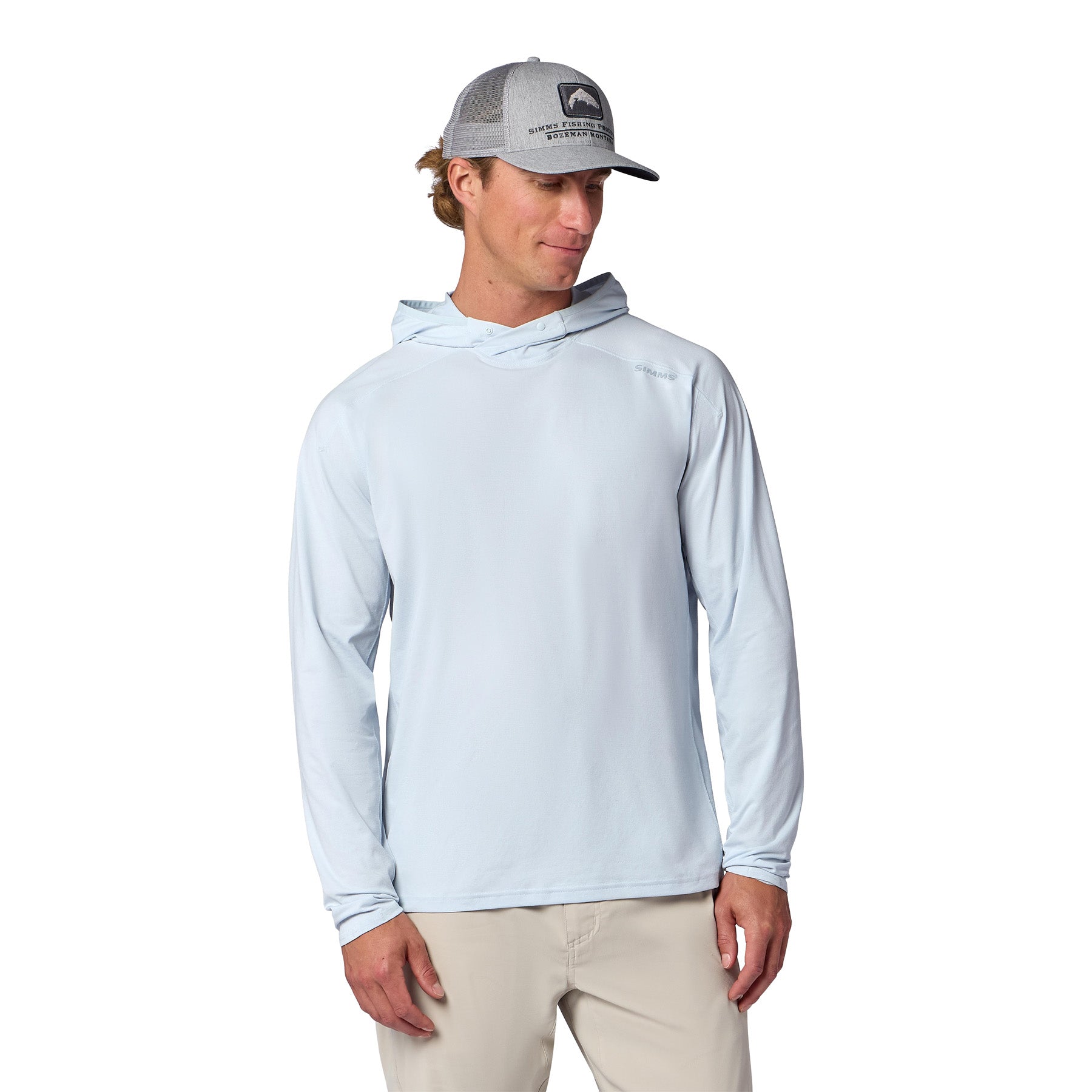 Simms Solarflex UPF50 Hoody | Bimini Blue
