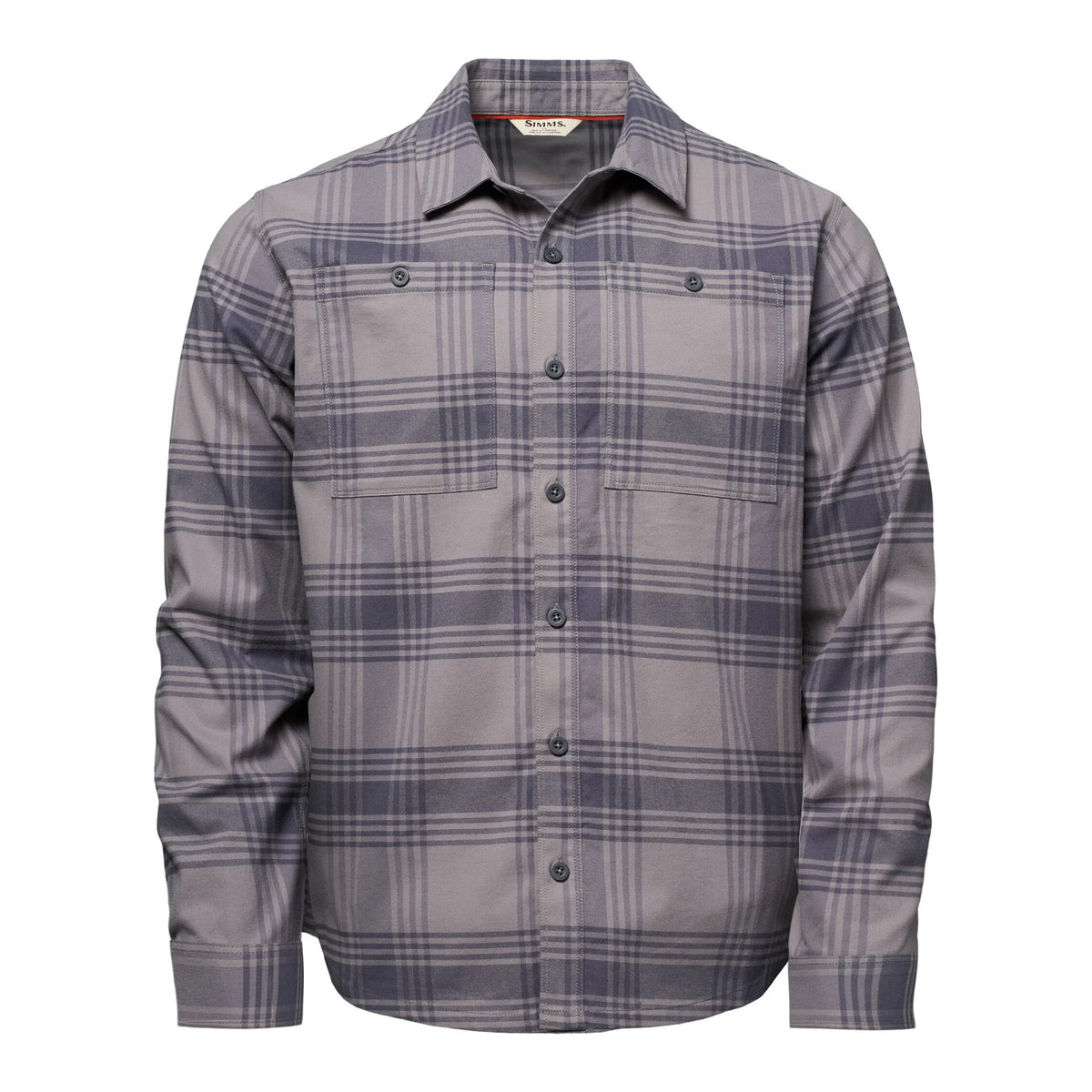 Simms M's Tailout Flannel - Louie Plaid - Tahitian Pearl (SAMPLE)