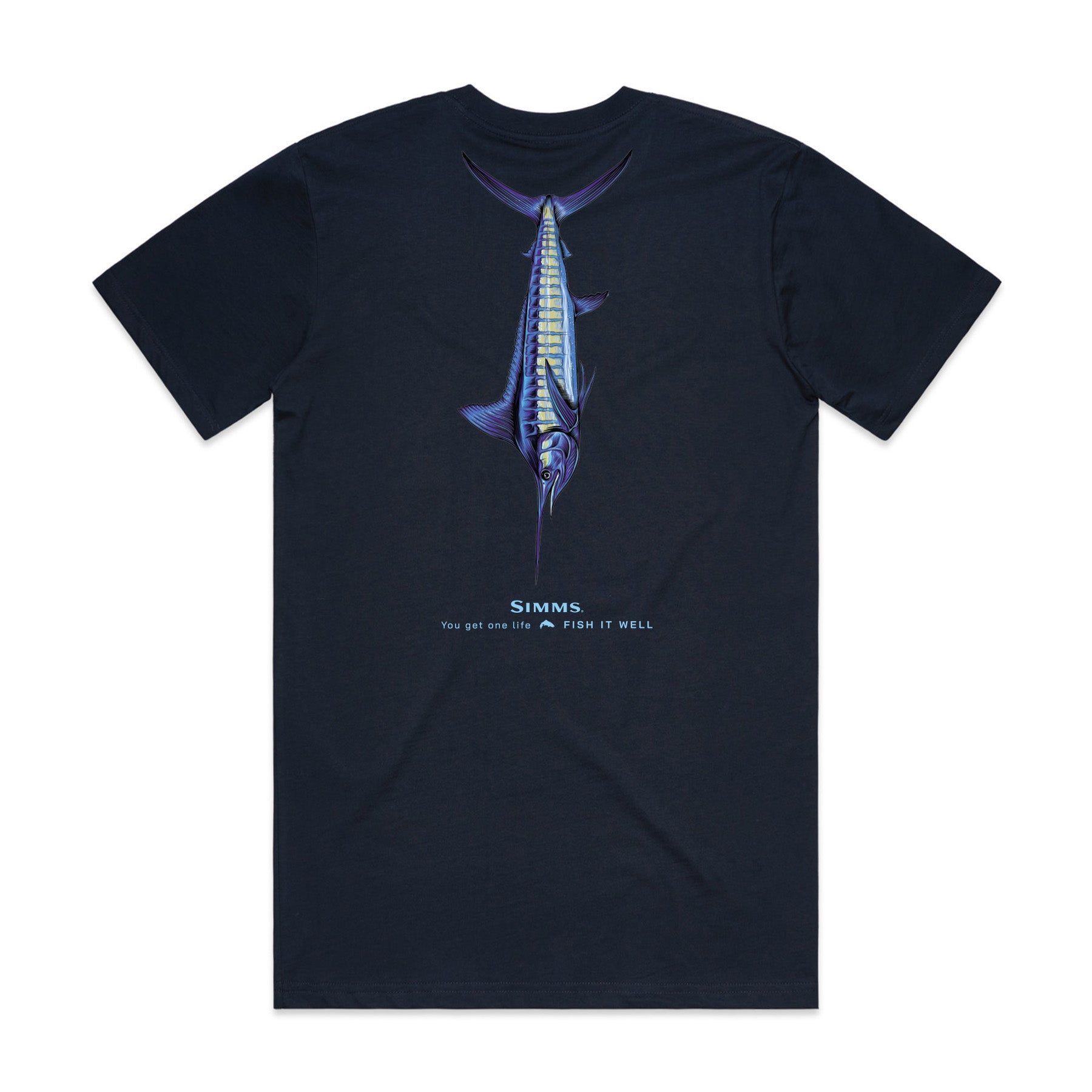 Simms S25 Artist Tee | Blue Marlin - Navy
