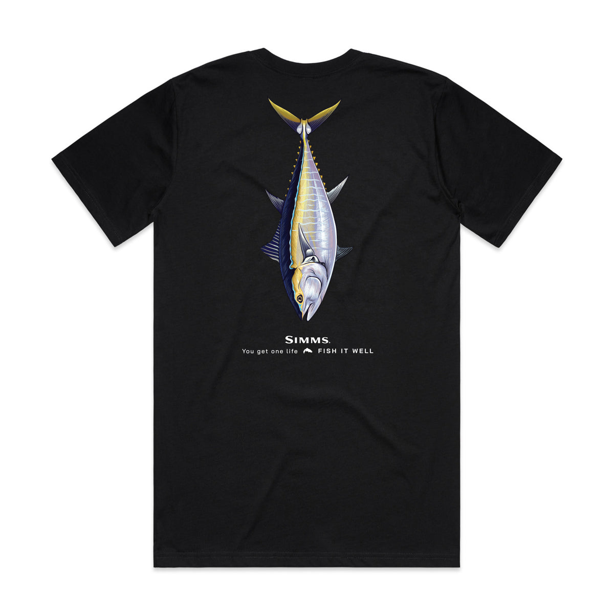 Simms S25 Artist Tee | Bluefin Tuna - Black
