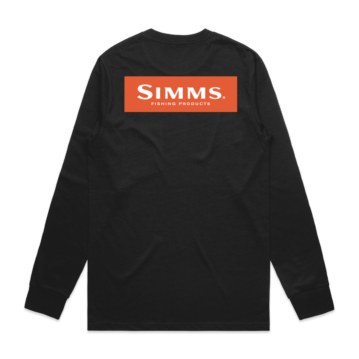 Simms F26 LS Logo Tee | Black