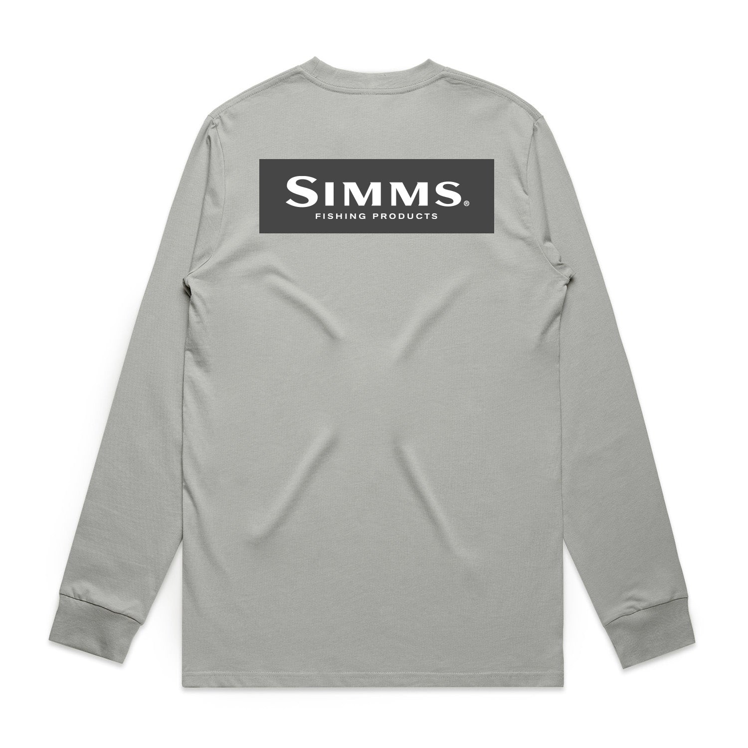 Simms F26 LS Logo Tee | Grey – Manic Tackle Project