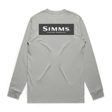 Simms F26 LS Logo Tee | Grey