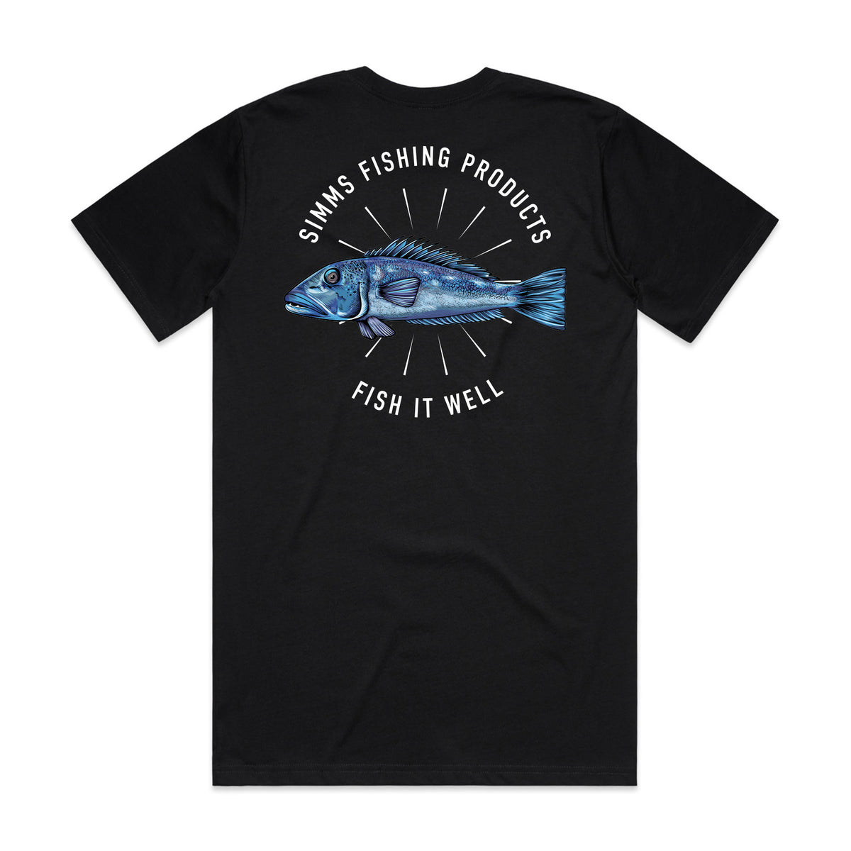 Simms S26 Artist Tee | Blue Cod - Black
