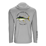 Simms S26 Artist Solartech Hoody | Yellowfin Tuna - Light Grey