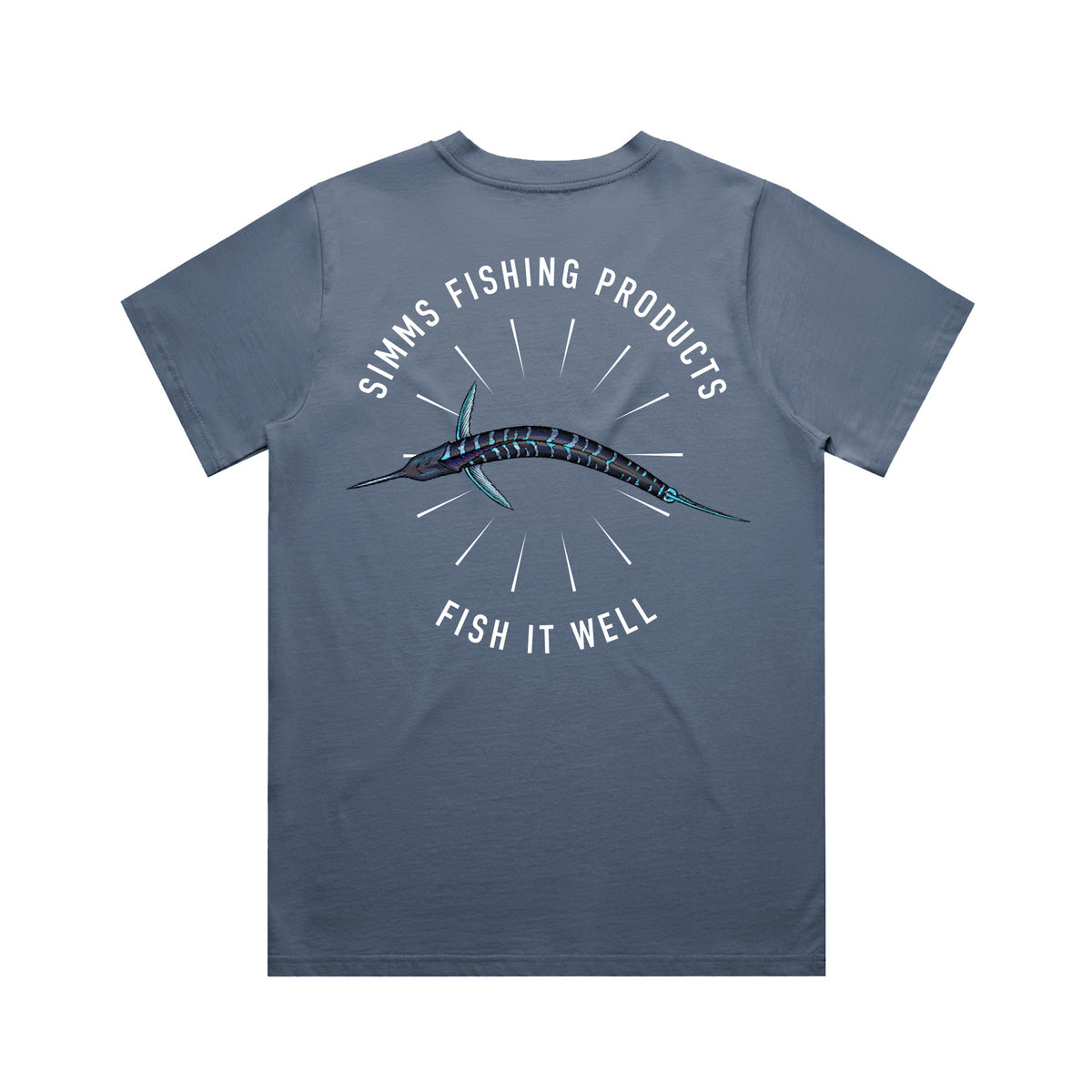 Simms S26 Women's Artist Tee | Marlin Bird Eye Storm