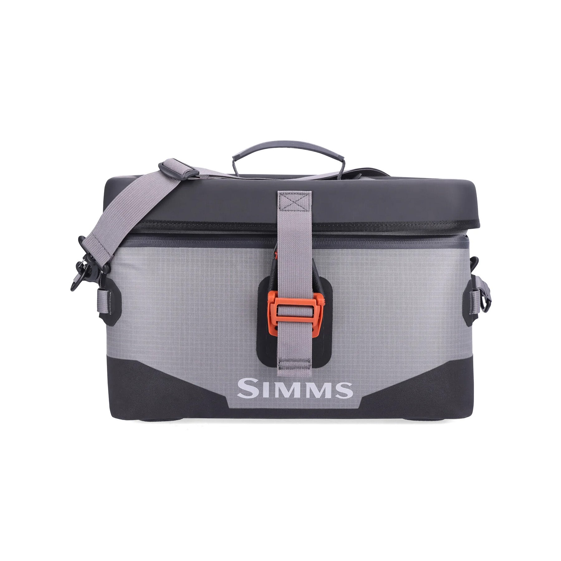 Sac De Pêche Simms Headwaters 90L - Humide/Sec - Imperméable - Gris/Orange