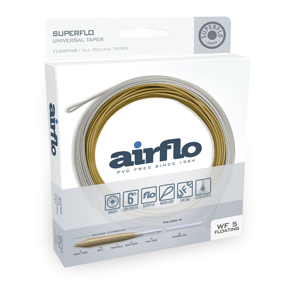 Airflo SuperFlo Universal Taper Fly Fishing Line | Lichen
