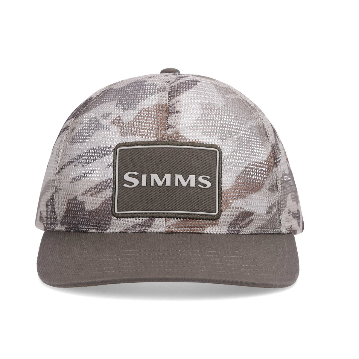 Simms Mesh All Over Trucker Cap | Ghost Camo Stone
