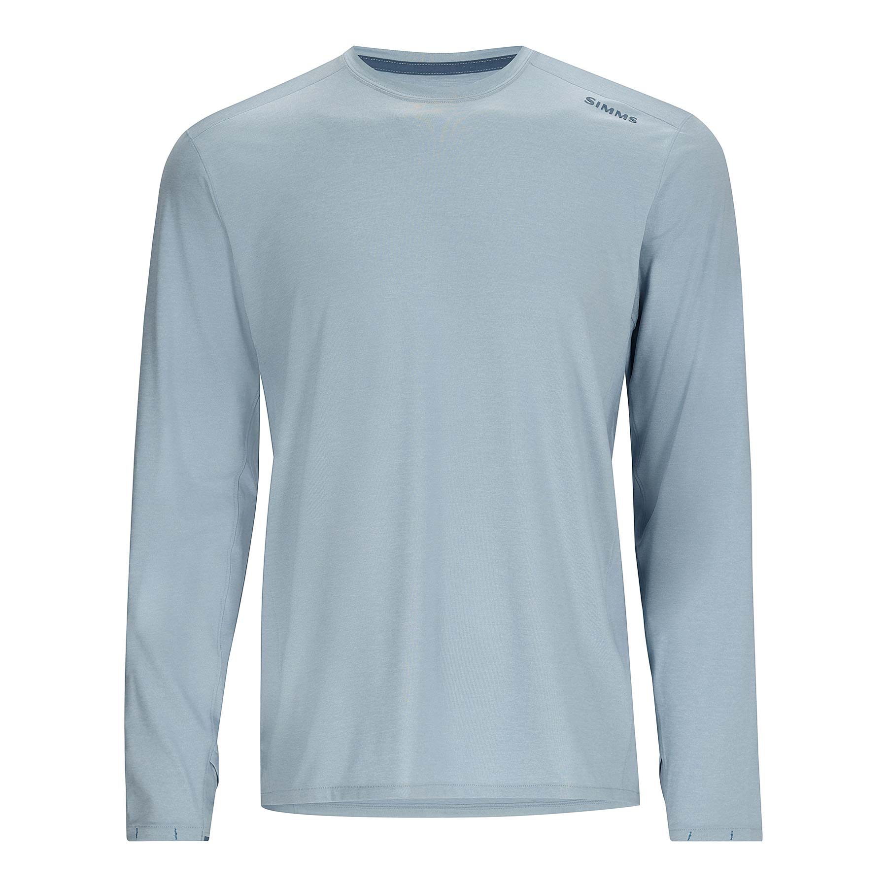 Simms Solarflex UPF50 Crew | Steel Blue Heather
