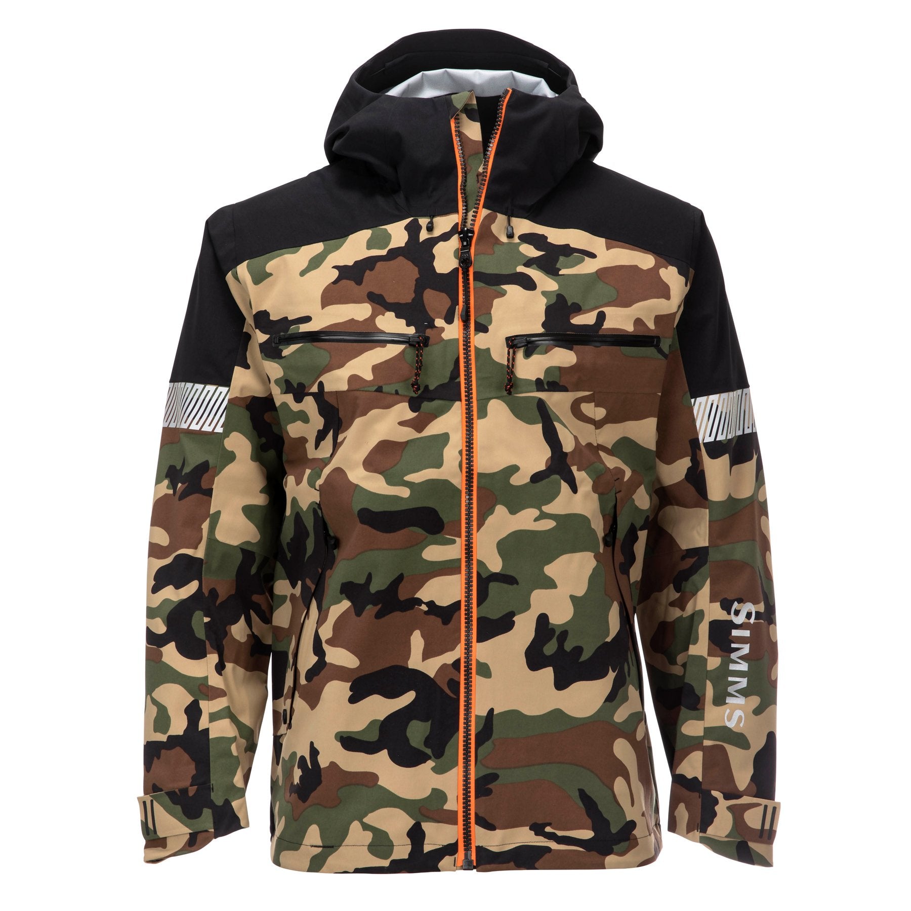 Woodland camo cheap hooded jacket