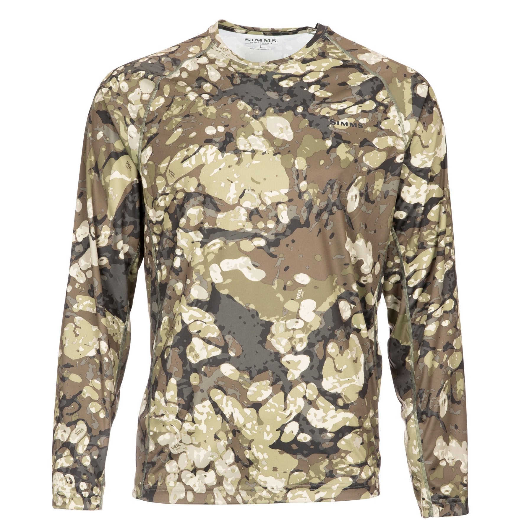 Simms Solarflex UPF50 Crew | Riparian Camo – Manic Tackle Project