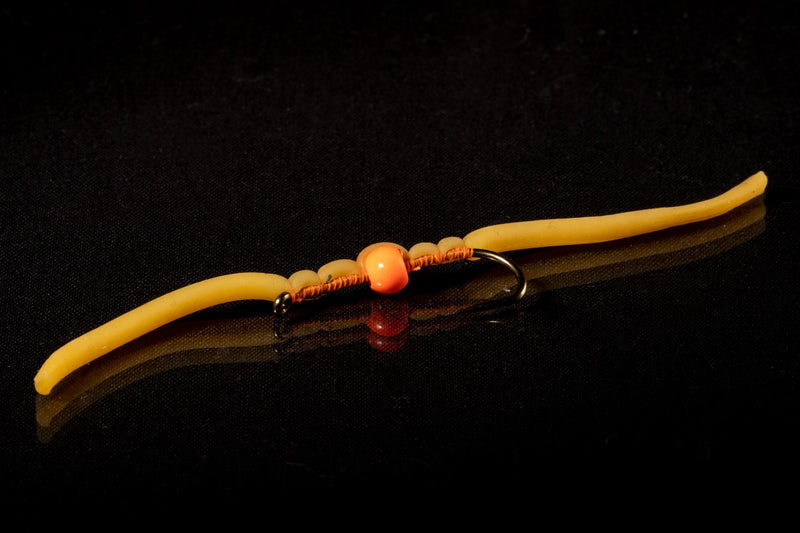 Squirmy Worm Orange | Manic Fly Collection