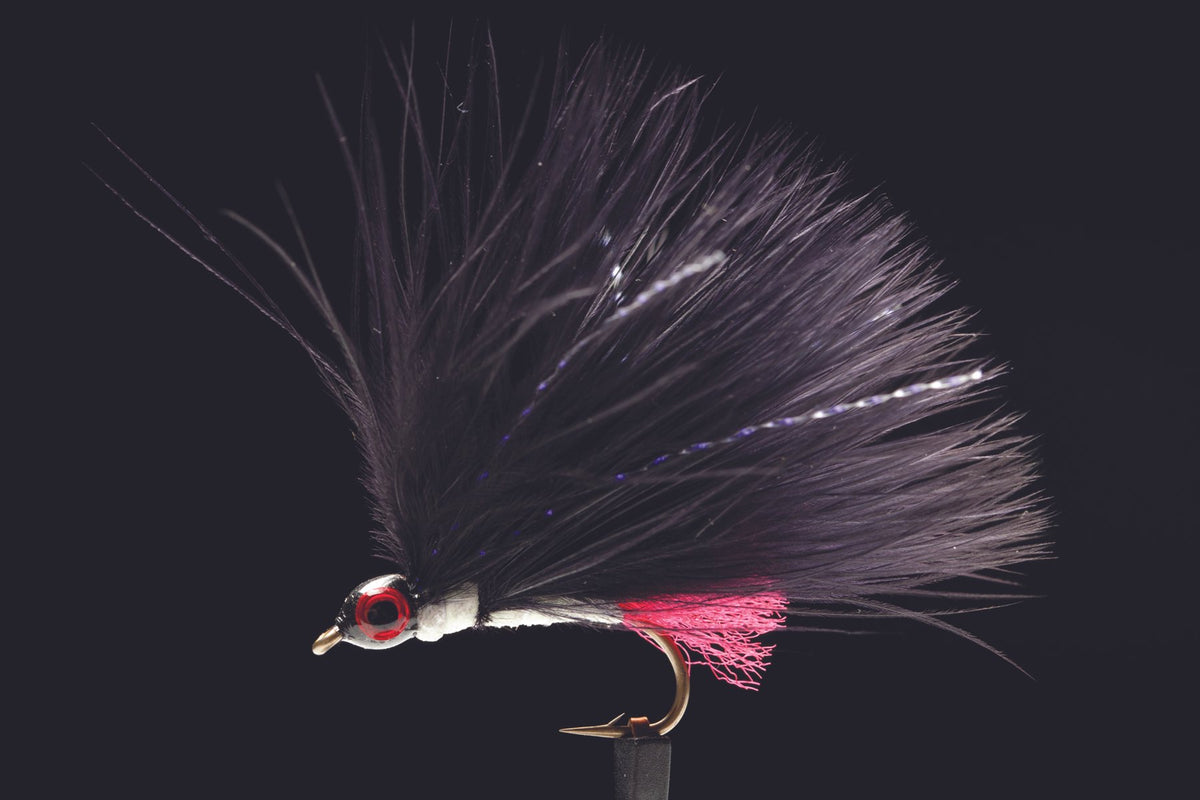 Lumo Black Marabou | Manic Fly Collection
