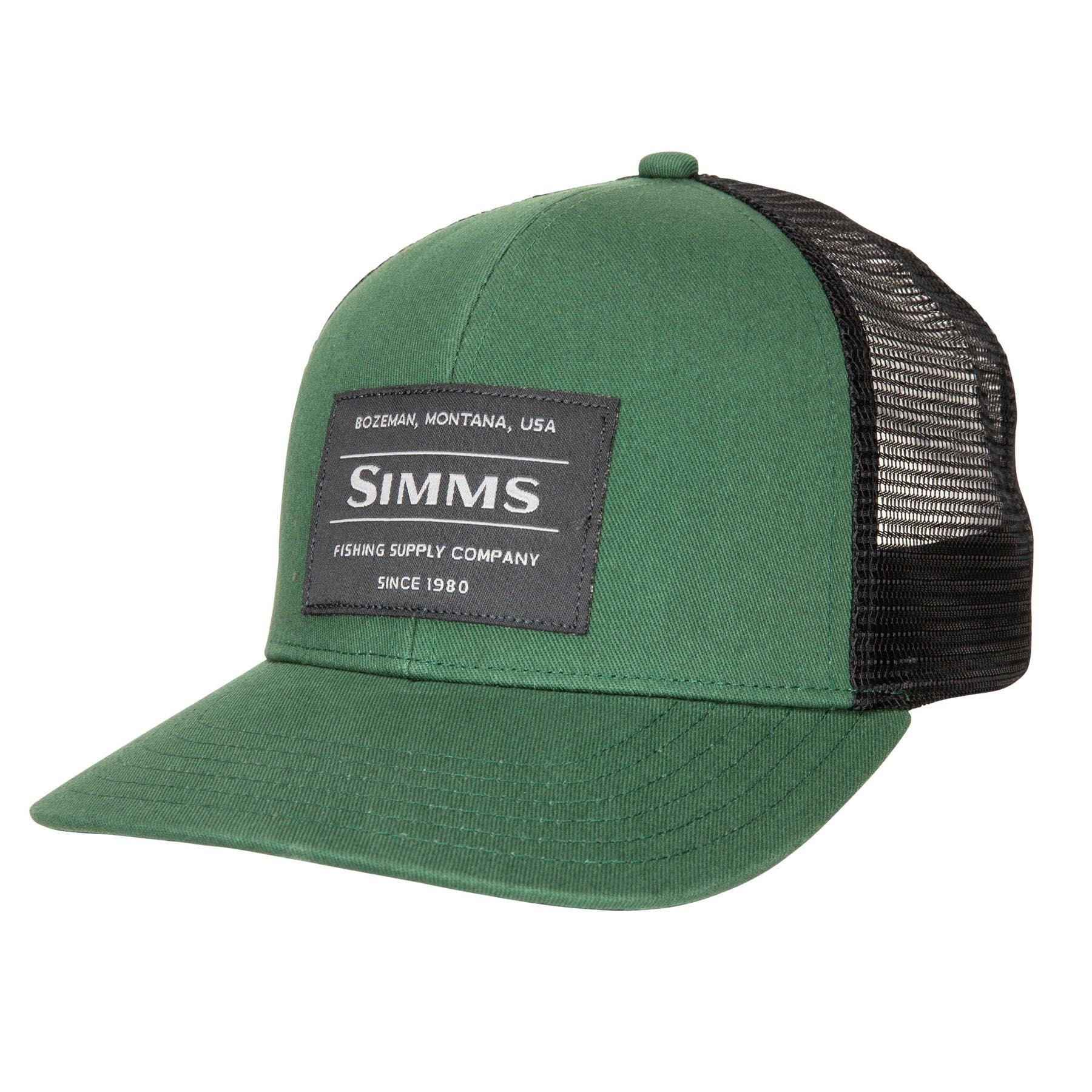 Simms Hat Cap Snap Back Green Brown Camo Fishing Bass Patch Trucker  Outdoors Men