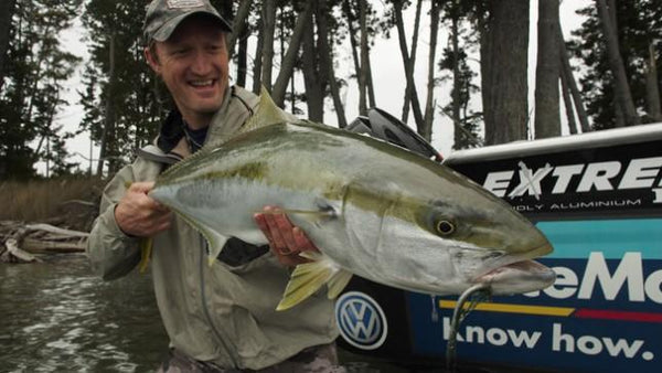 Mike Davis with a great Kingfish on Fly