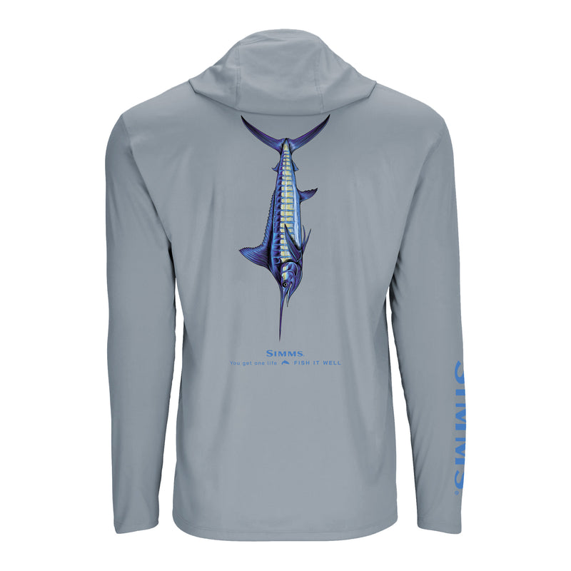 Simms S25 Artist Solartech Hoody | Blue Marlin Light Blue