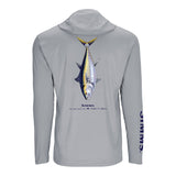 Simms S25 Artist Solartech Hoody | Bluefin Tuna - Light Grey