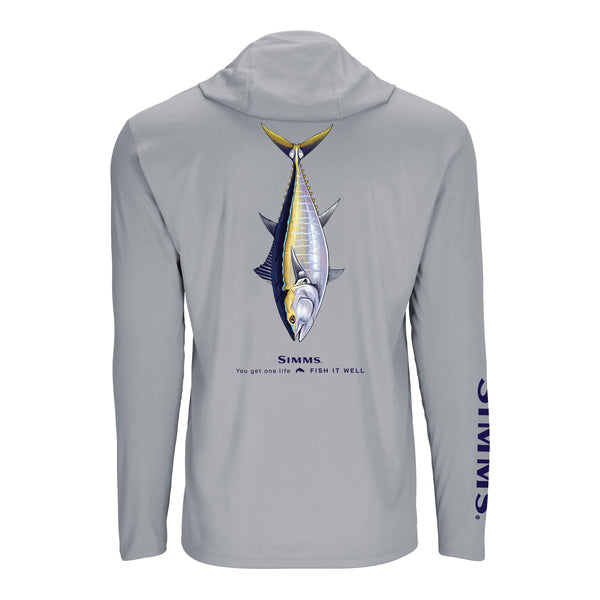 Simms S25 Artist Solartech Hoody | Bluefin Tuna - Light Grey