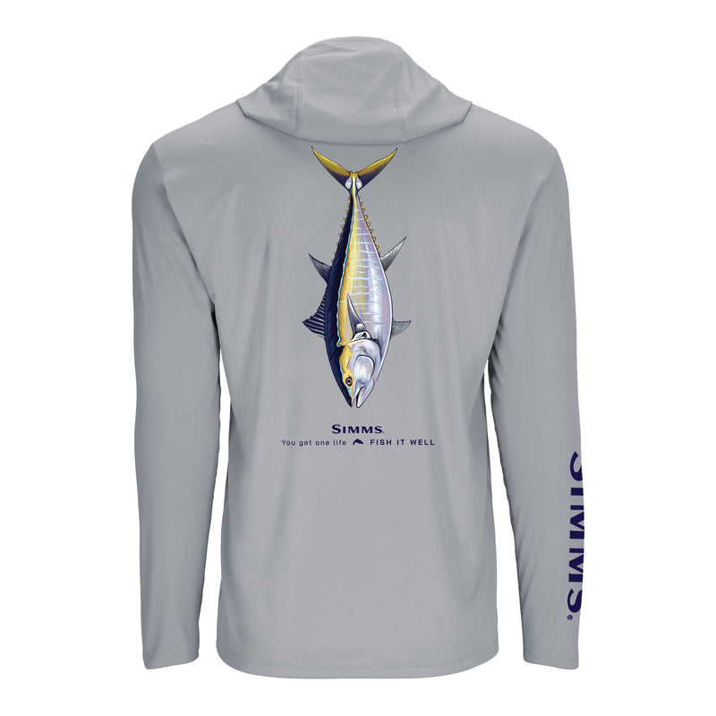 Simms S25 Artist Solartech Hoody | Bluefin Tuna - Light Grey