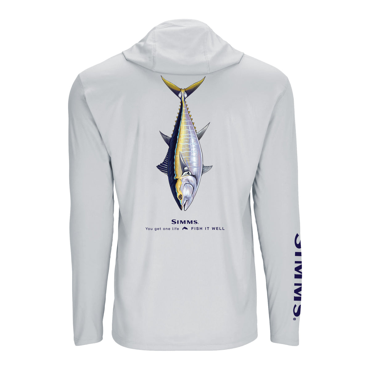 Simms S25 Artist Solartech Hoody | Bluefin Tuna - Light Grey