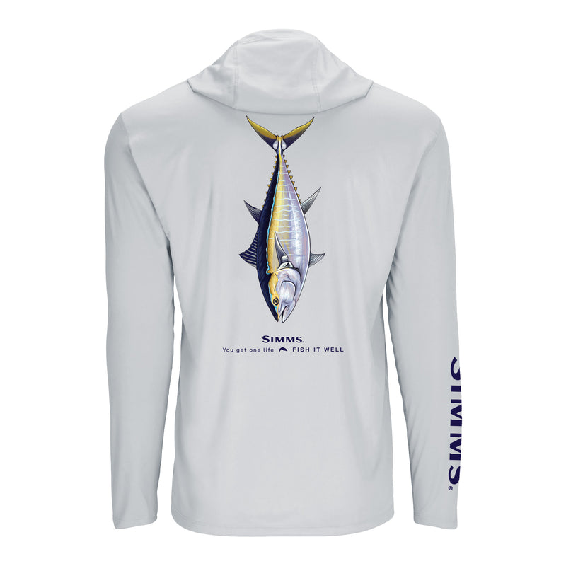 Simms S25 Artist Solartech Hoody | Bluefin Tuna - Light Grey