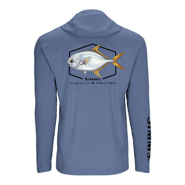Simms S25 Artist Solartech Hoody | Permit - Dust Blue