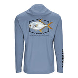 Simms S25 Artist Solartech Hoody | Permit - Dust Blue