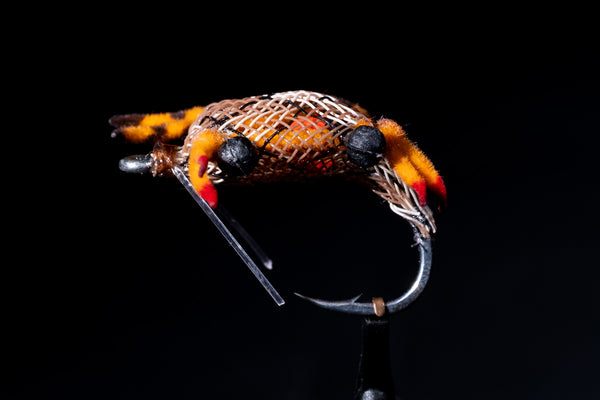 Alphlexo Crab - Snake Orange Fishing Fly | Manic Fly Collection