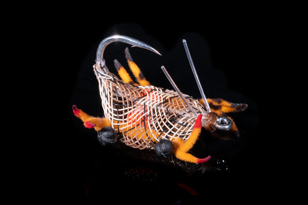 Alphlexo Crab - Snake Orange Fishing Fly | Manic Fly Collection
