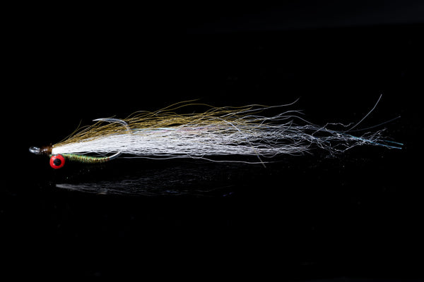 Aussie Clouser - Olive/White Fishing Fly | Manic Fly Collection