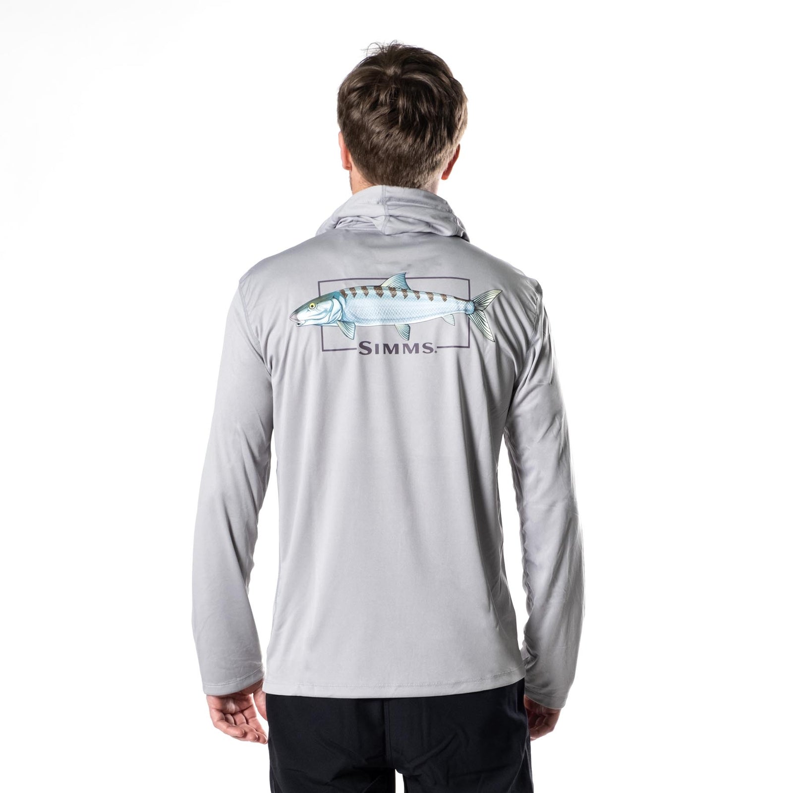 Pull Simms Pêche Homme Taille L - Blocage Couleurs Rouge - Manches Longues