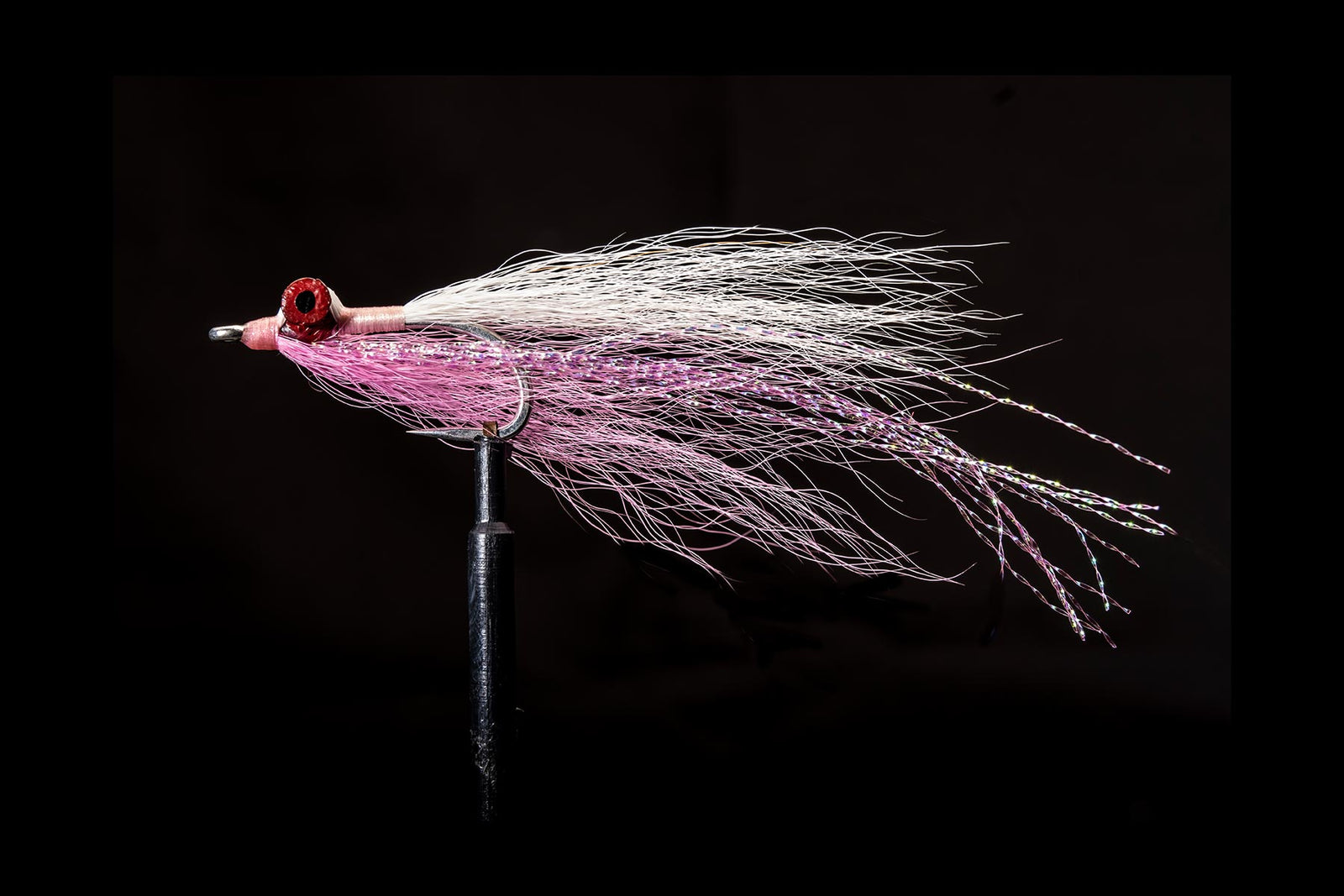 Bucktail Clouser Pink/White Fishing Fly | Manic Fly Collection