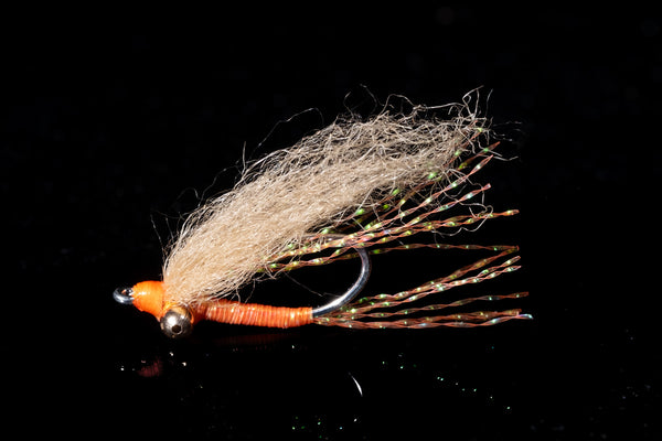 Christmas Cracker Bead Chain Eye - Orange Fishing Fly | Manic Fly Collection