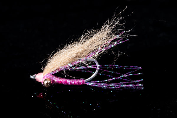 Christmas Cracker Bead Chain Eye - Pink Fishing Fly | Manic Fly Collection