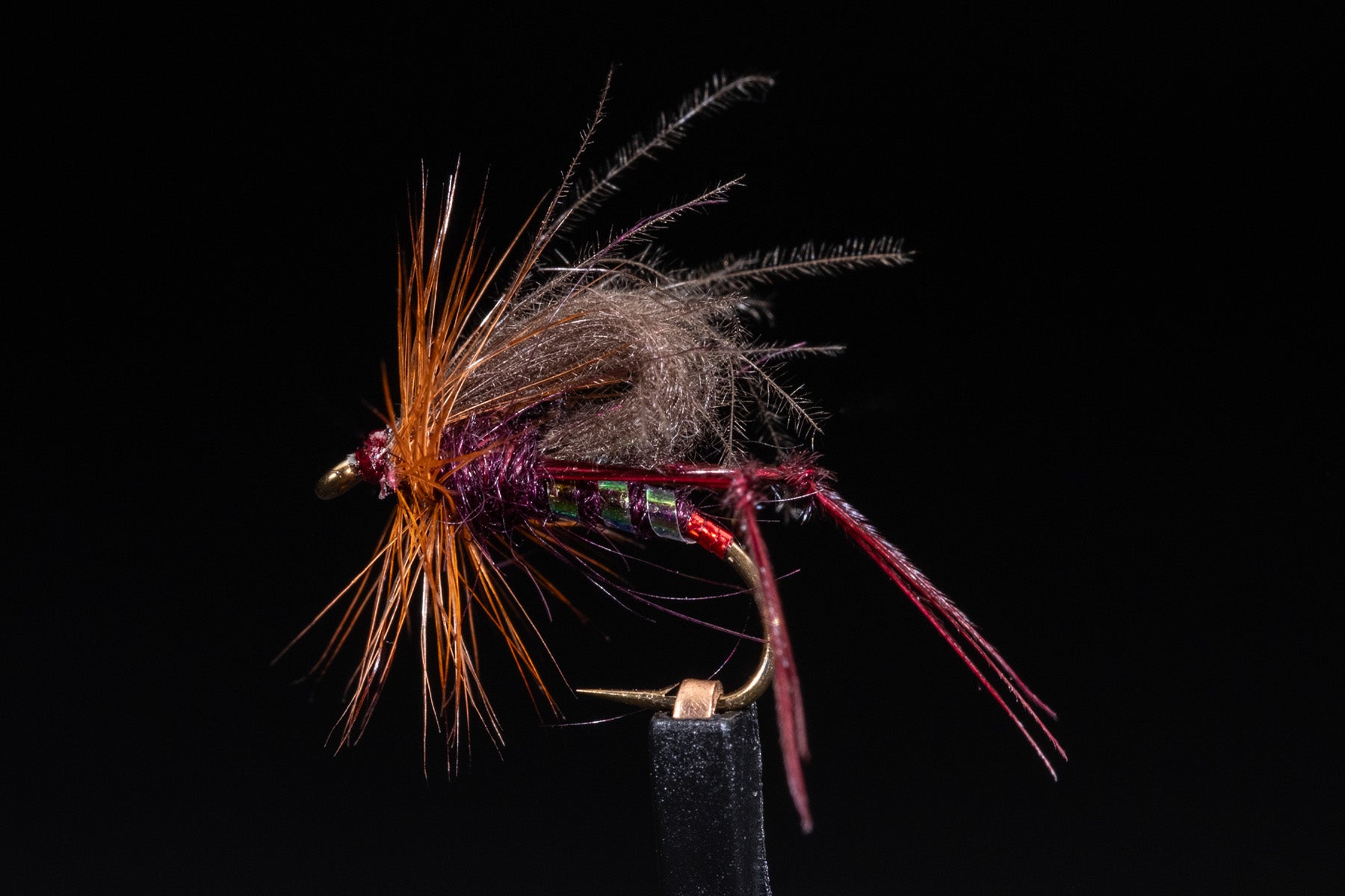 Chopper Small Fly CDC Hopper Claret Fishing Fly | Manic Fly Collection – Manic Tackle Project