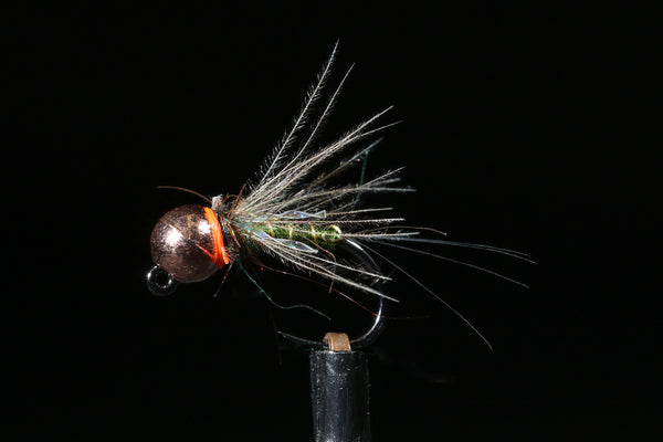 Copper TB Sparkle Jig Fishing Fly | Manic Fly Collection