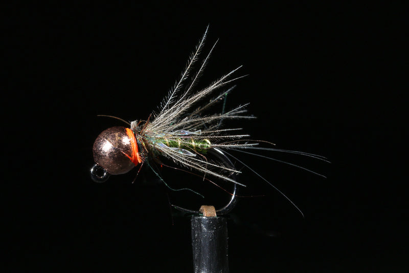 Copper TB Sparkle Jig Fishing Fly | Manic Fly Collection