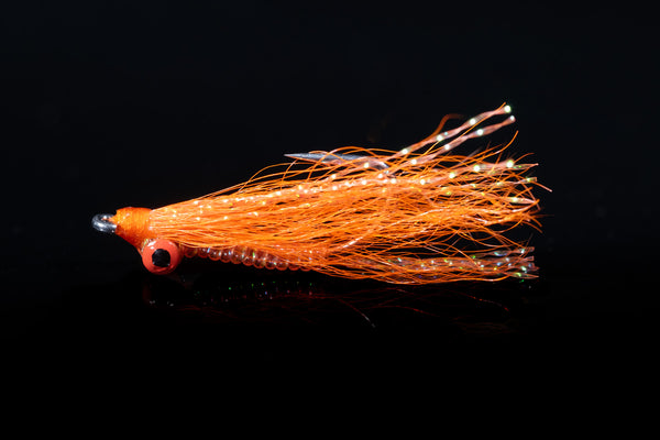 Crazy Charlie Lead Eye - Orange Salt Fishing Fly | Manic Fly Collection