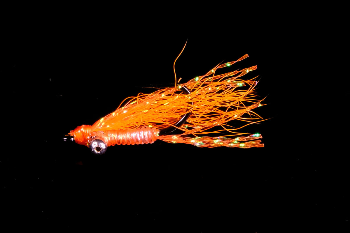Crazy Charlie Bead Chain Eye - Orange Fishing Fly | Manic Fly Collection