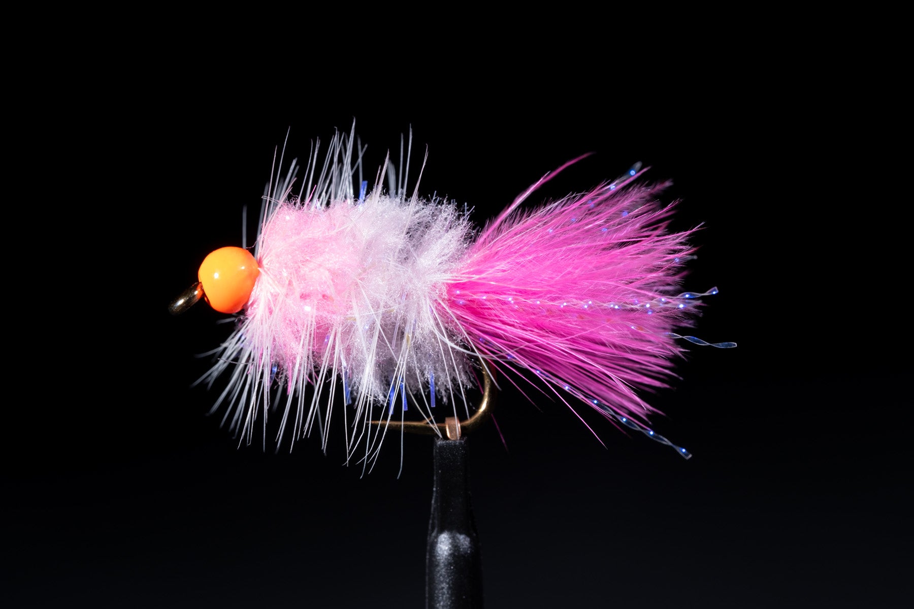 Eggstasy Bugger Fl Shrimp Pink/Powder Pink Fishing Fly | Manic Fly Collection