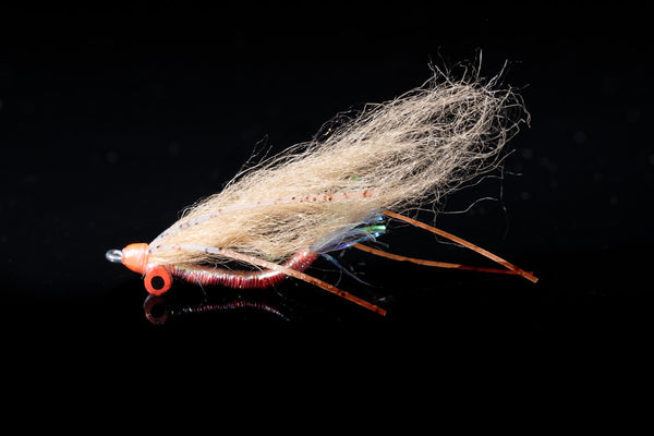 Gotcha Lead Eye - Tan Orange Fishing Fly | Manic Fly Collection